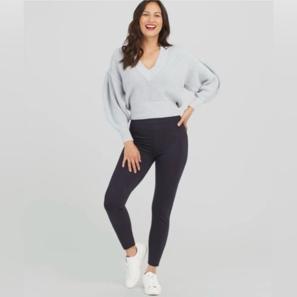 SPANX Navy Blue High Rise Ponte Perfect Pant, size XL - Picture 1 of 7
